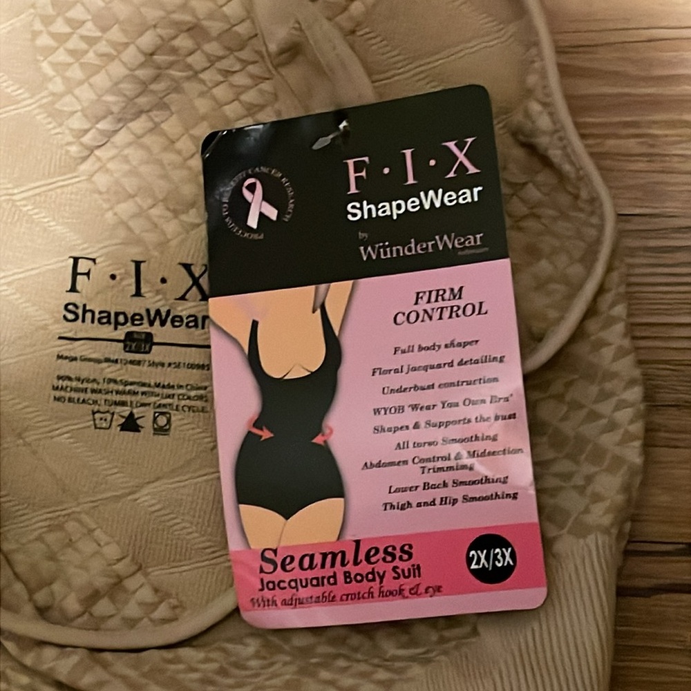 NWT F.I.X Shapewear firm control nude color - Picture 2 of 5
